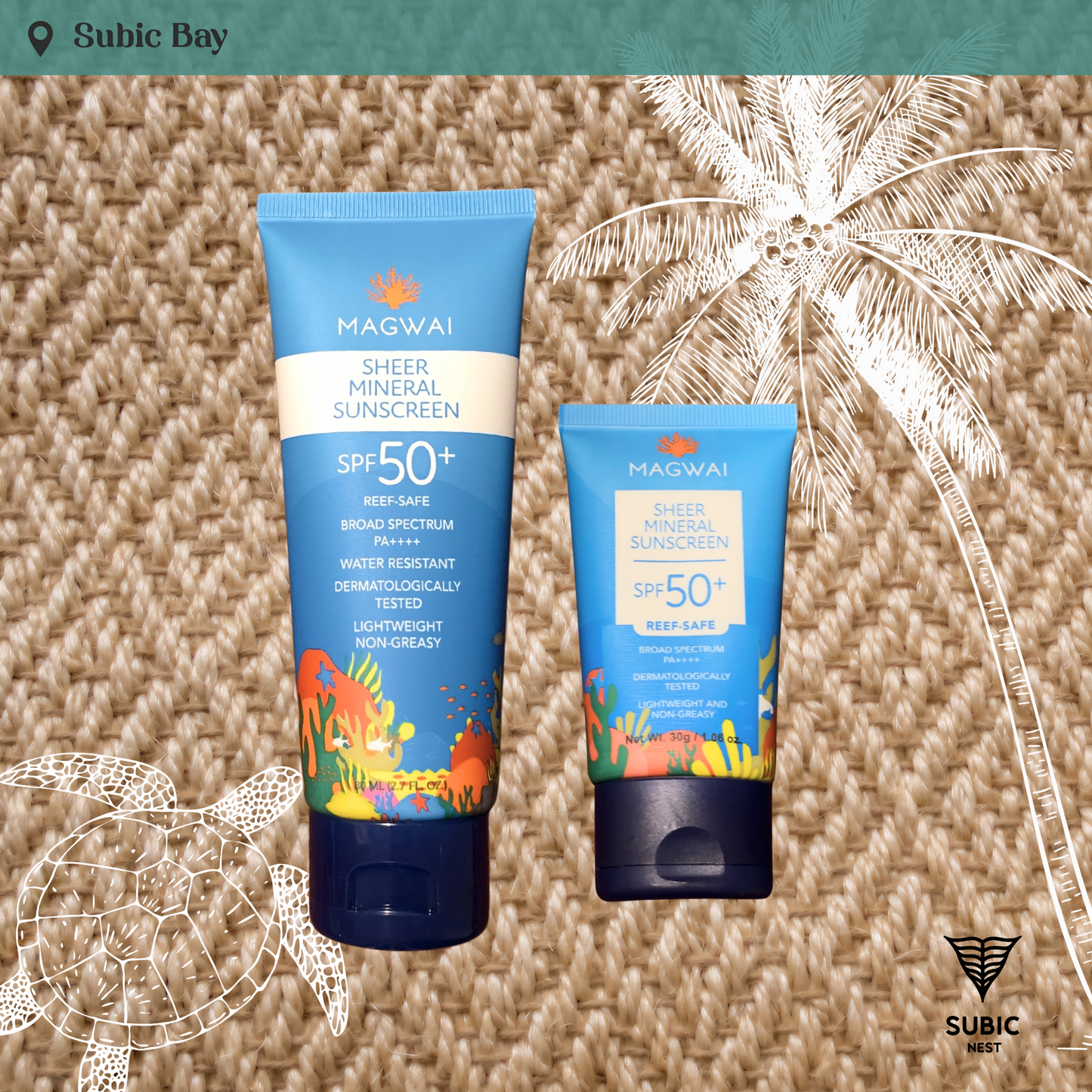 Magwai reef safe sunscreen SPF 50 for sale in The Nest by the Sea Subic Bay cover photo