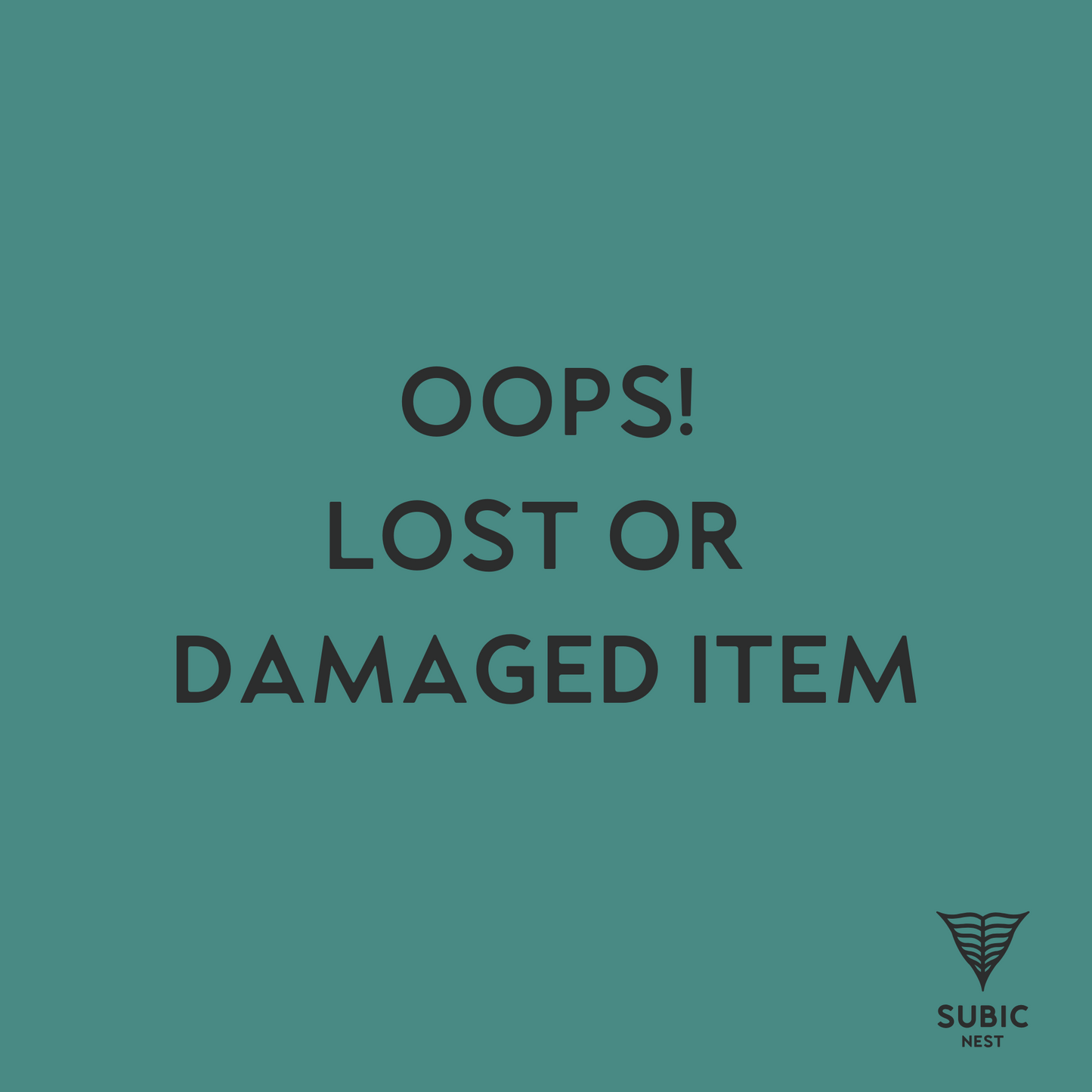 Lost or Damaged Item