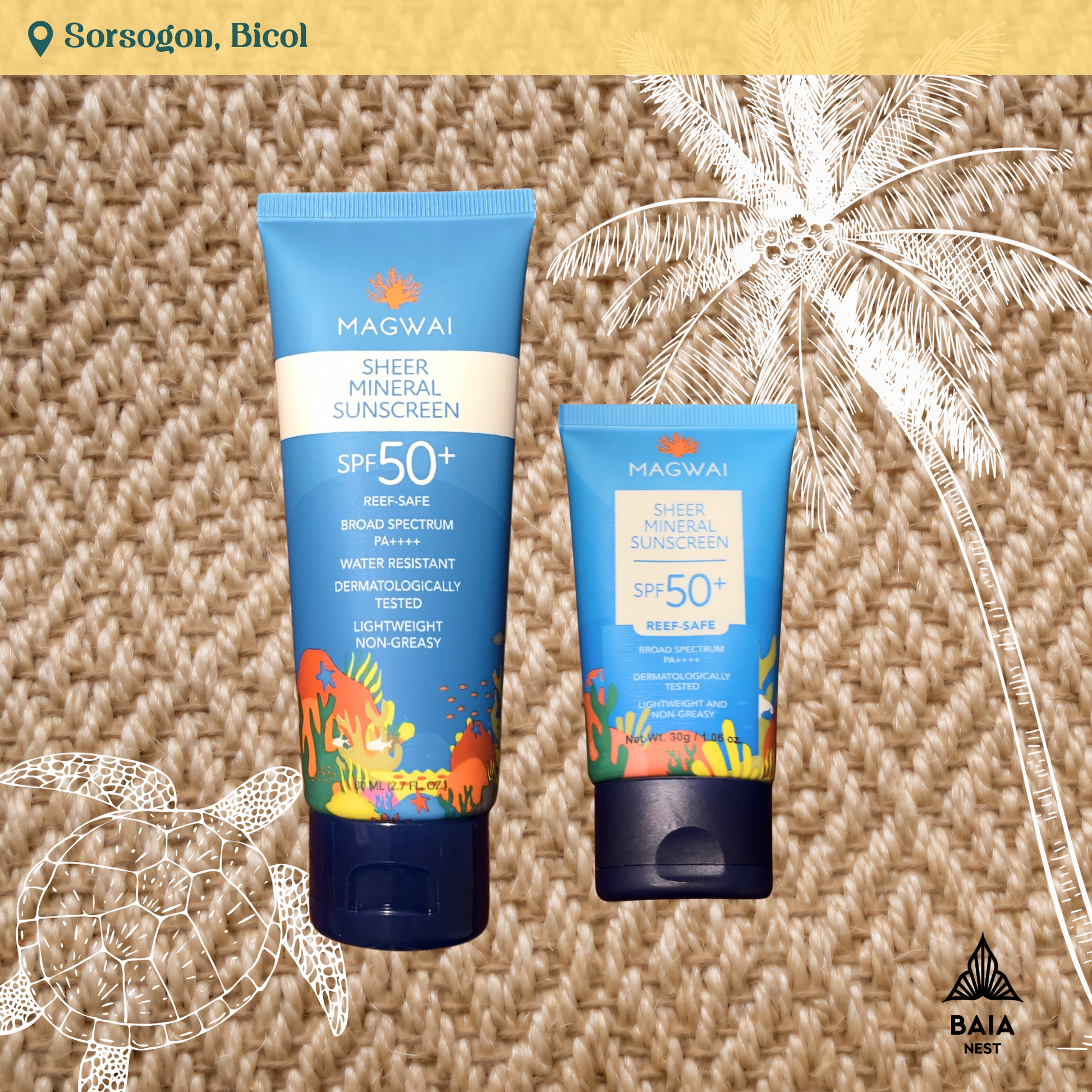 Magwai reef safe sunscreen SPF 50 for sale in Baia Nest Buenavista Gubat Sorsogon cover photo