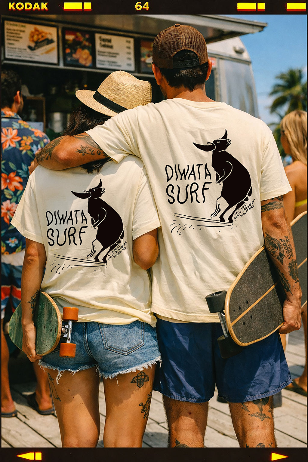 Diwata Surf Surfing Carabao Tee