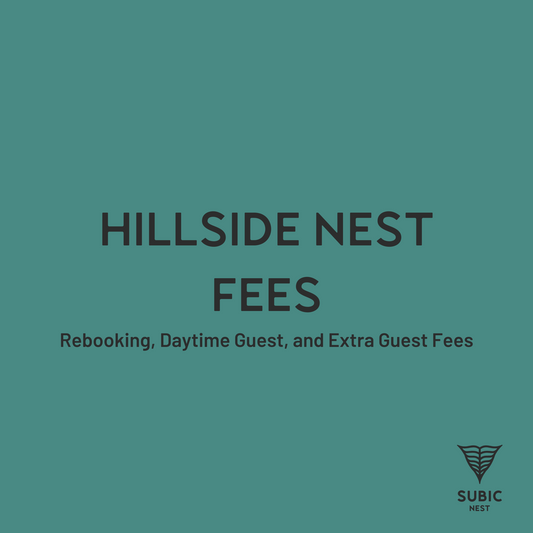 Hillside Nest Fees