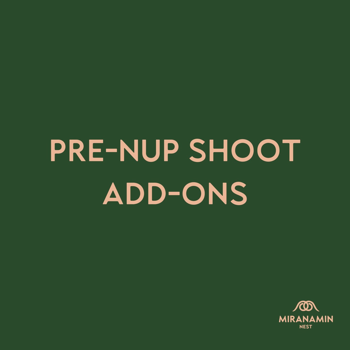 Pre-Nup Shoot Add-Ons